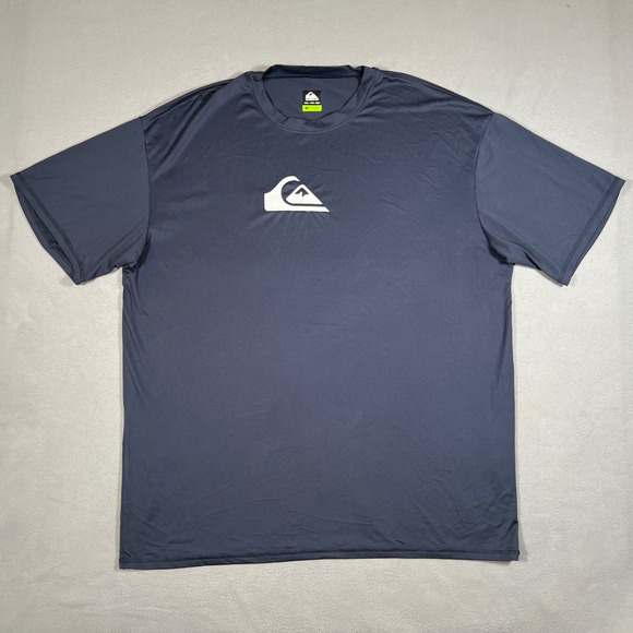Quiksilver Performance T-Shirt 3XL Mens Blue UPF 50+ Surf Activewear Stretch - Picture 1 of 6